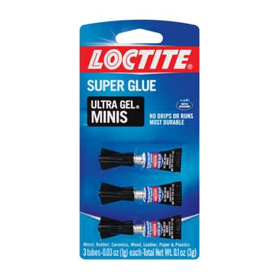 Loctite Super Glue Ultra Gel Minis, 3 pack