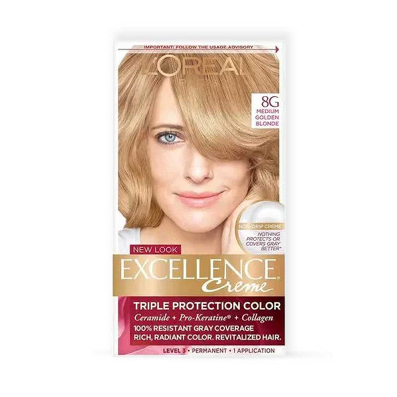 Loreal Excel Creme Color #8.3 Medium Golden Blonde 1.74oz