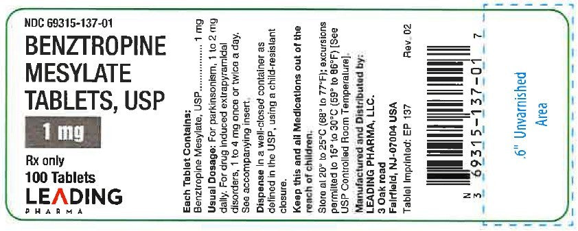 BENZTROPINE TB 1MG 100