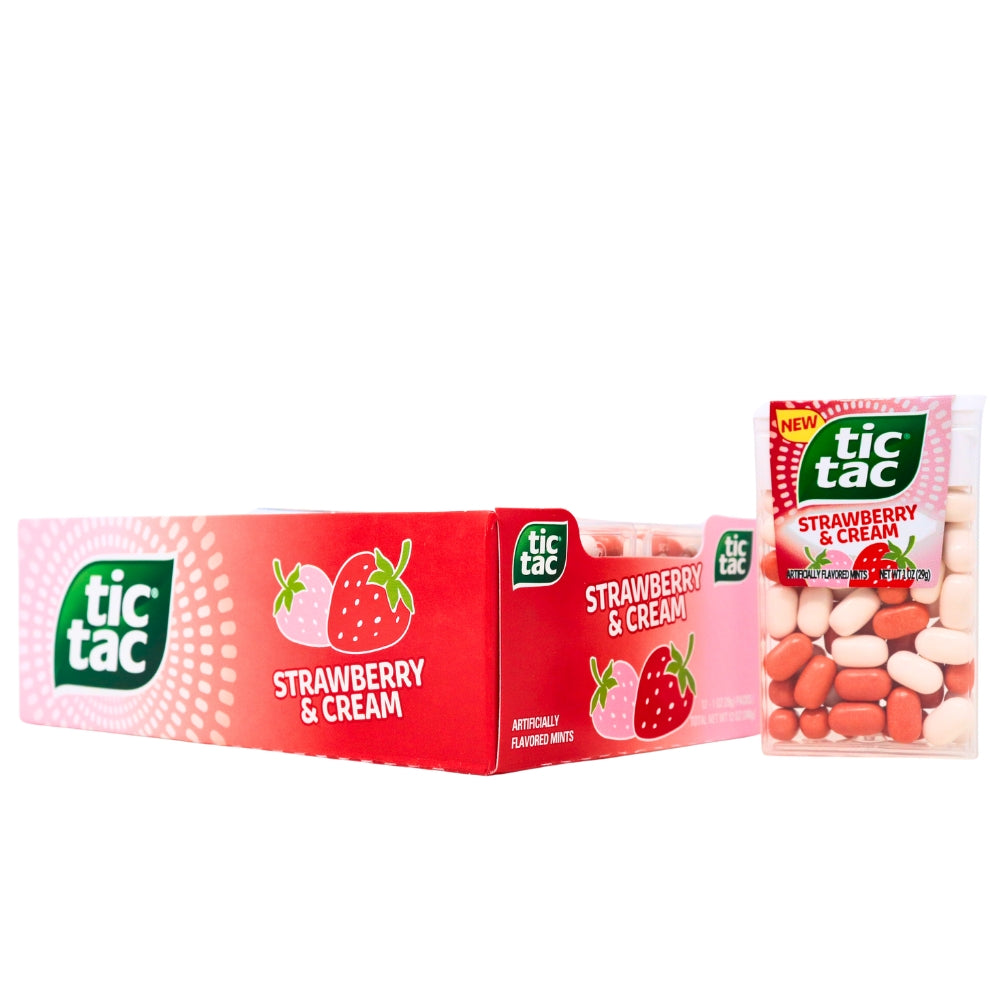 TIC TAC STRAWBERRY/CREAM 12X1OZ