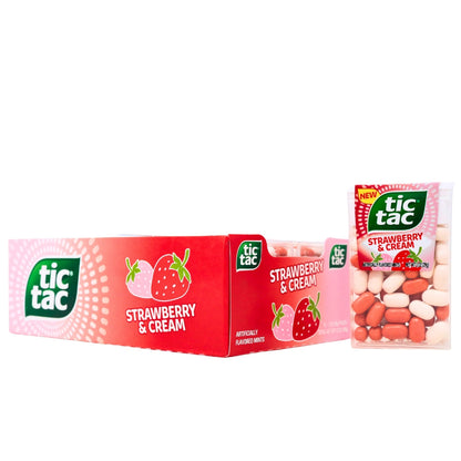 TIC TAC STRAWBERRY/CREAM 12X1OZ