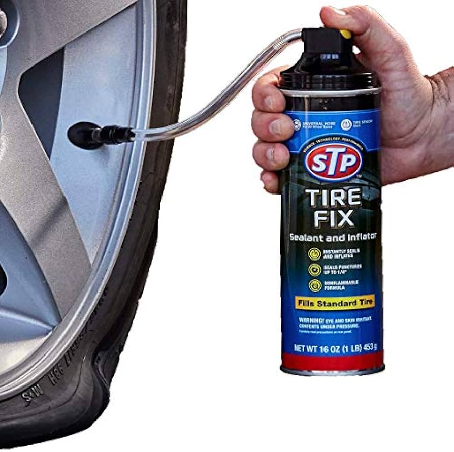 Fix-A-Flat Tire Sealant and Car Tire Inflator for Compact Tires