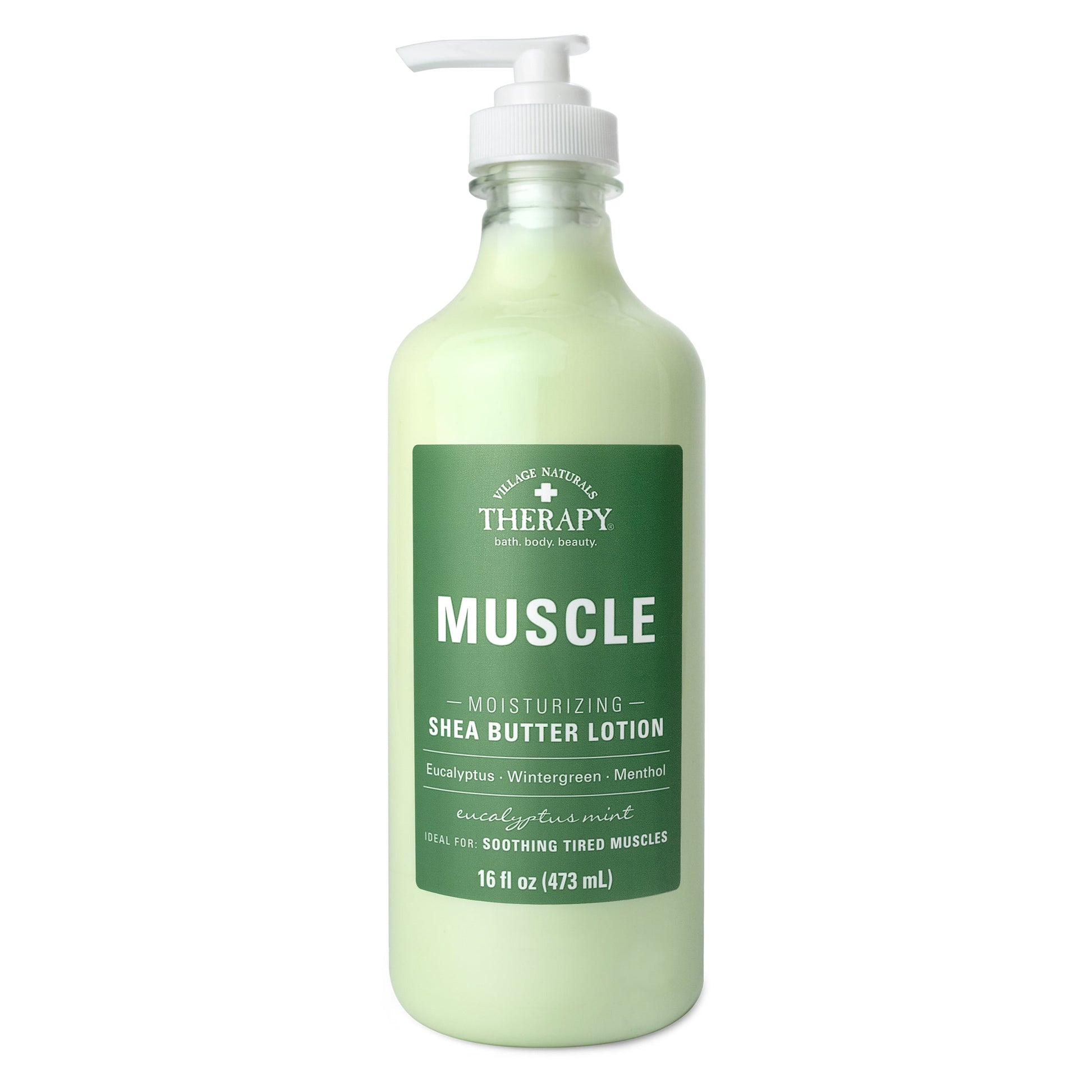 Village Nat. Lotion Muscle Shea Butter Moisturizing 16oz