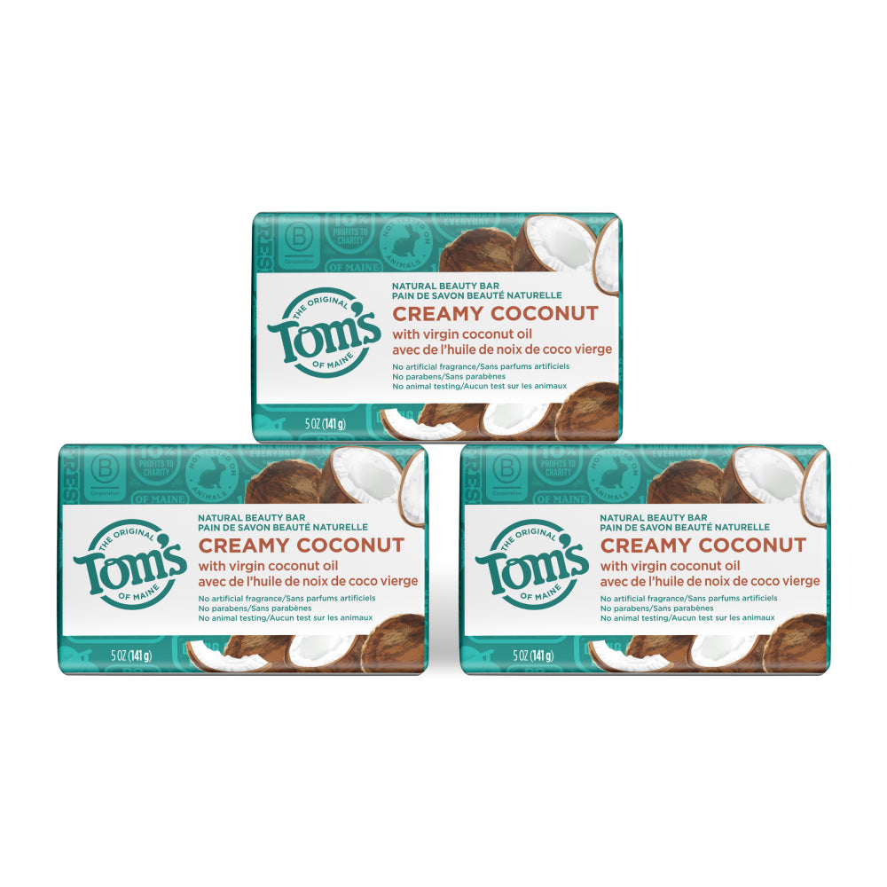 Toms Beauty Bar Creamy Coconut 5oz
