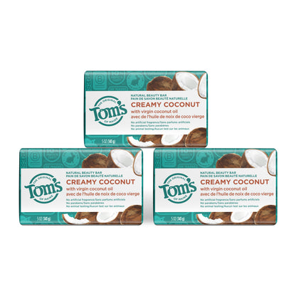Toms Beauty Bar Creamy Coconut 5oz