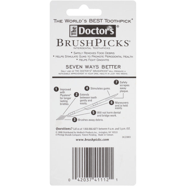 Doctors Brush Picks 120 Count (12in)