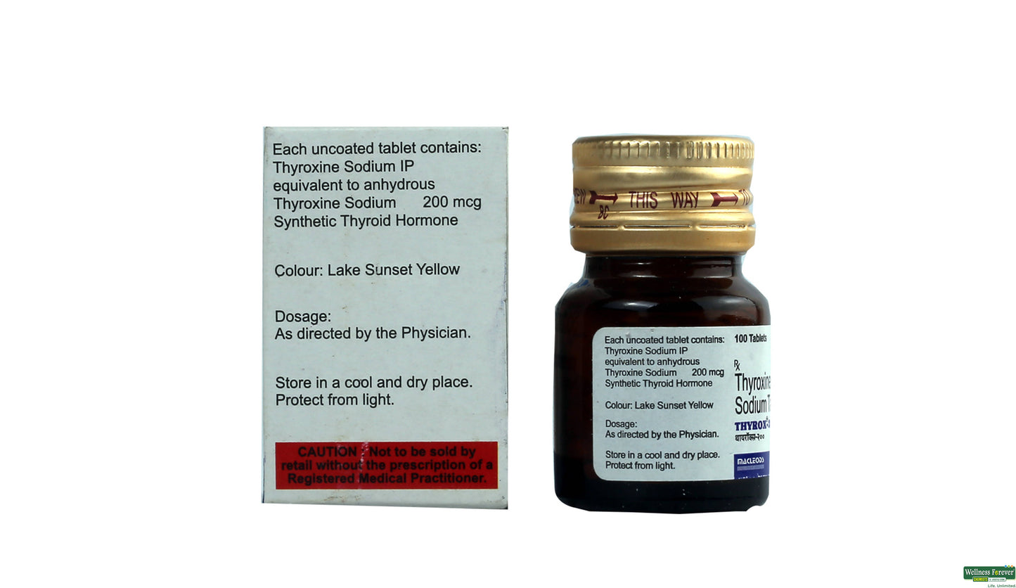 LEVOTHYROXINE SOD TB 200MCG 100