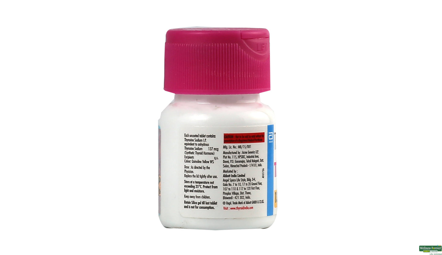 LEVOTHYROXINE TB 137MCG 90 CPLT