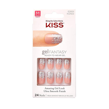 KISS Nails Gel Fantasy Short Length, Aim High