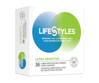 LIFESTYLES ULTR SENSTV PLATNM CONDOM 3CT