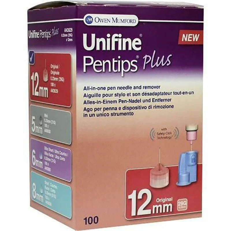 PENTIPS PEN NEEDLES 12MMX29G 100CT