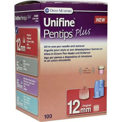 PENTIPS PEN NEEDLES 12MMX29G 100CT