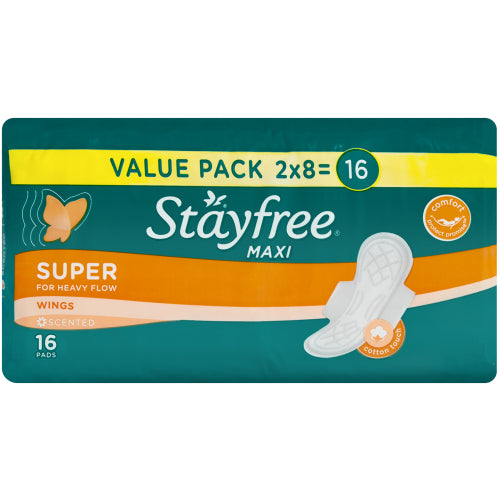Carefree Maxi Super Long With Wings 28 Count