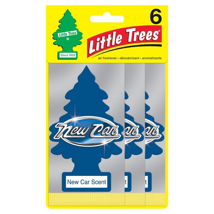 Little Trees New Car Scent Hanging Air Freshener, 3 pack