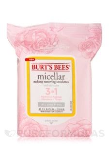 Burts Bees Towelettes Micellar 3-In-1 Rose Water 30 Ct (3in)