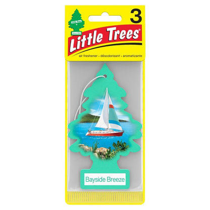 Little Trees Bayside Breeze Hanging Air Freshener - 3 pack