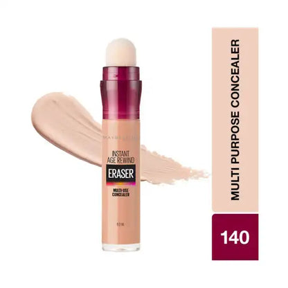MAYBELLINE New York Instant Age Rewind Eraser Multi-Use Concealer, 121 Light Honey, 0.2 oz