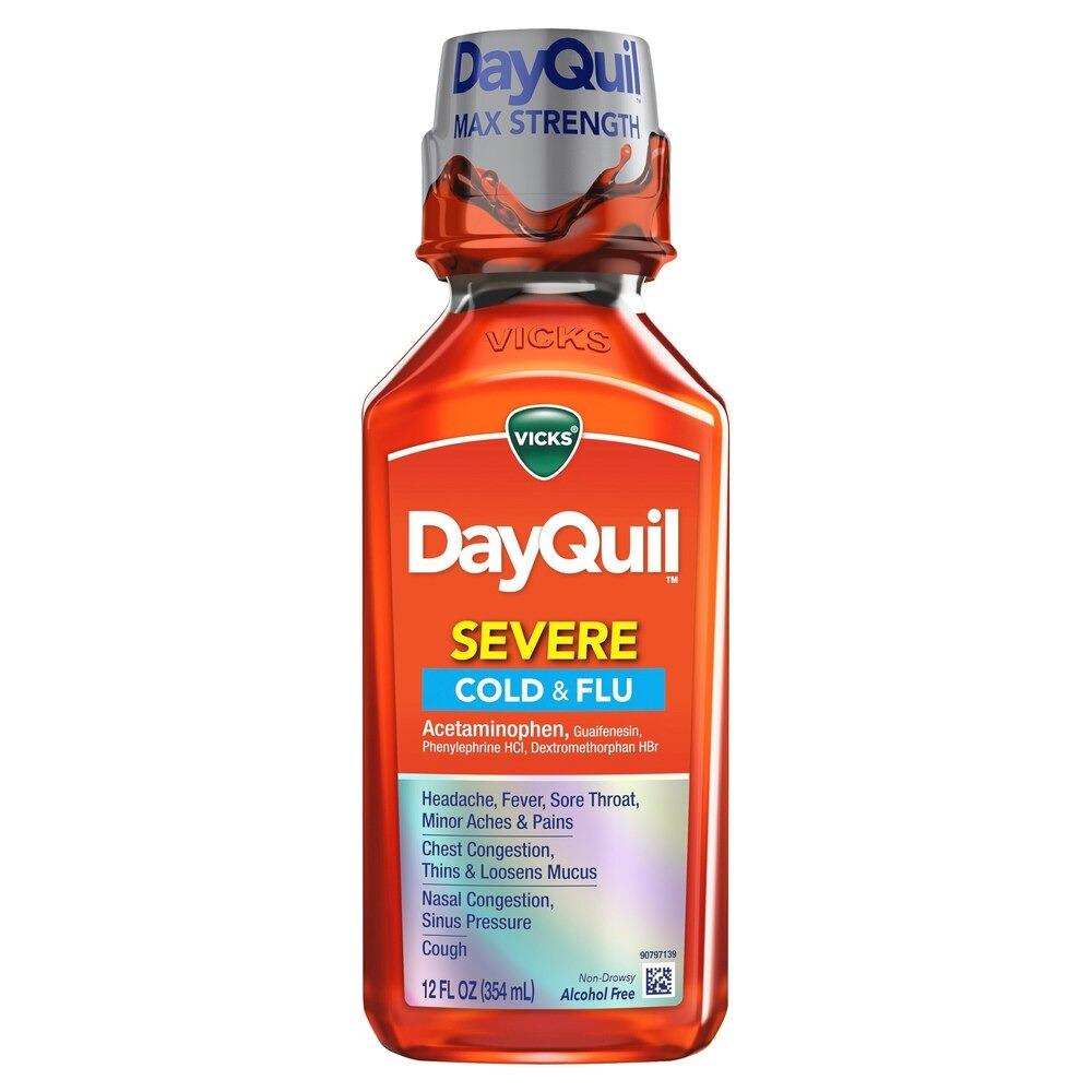 Vicks DayQuil Severe Cold & Flu Liquid, 1 oz
