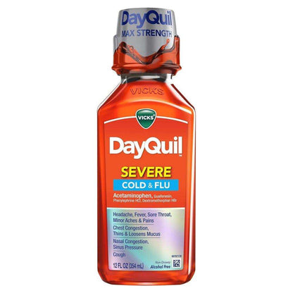 Vicks DayQuil Severe Cold & Flu Liquid, 1 oz