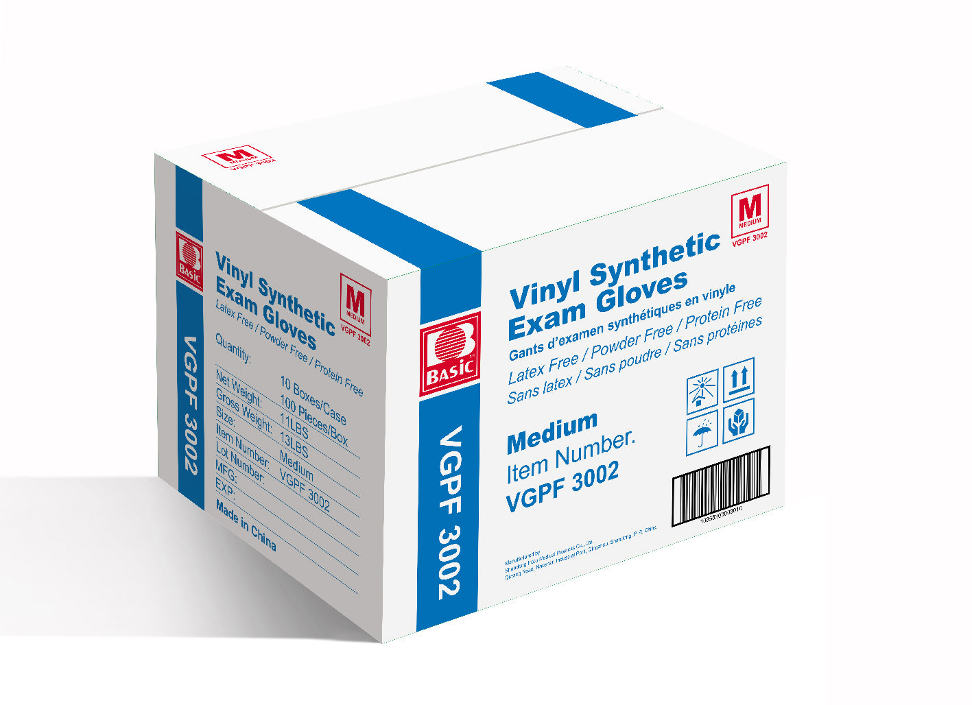 GNP EXAM GLOVES VINYL OSFM 50CT