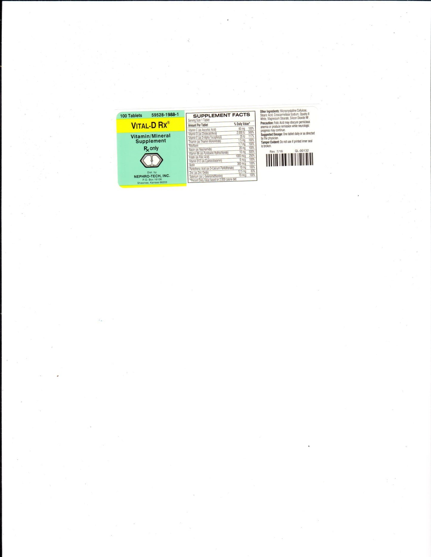 VITAL-D RX TB 100