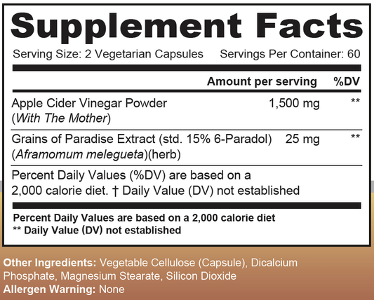 SUPP,APPLE CIDER VINEGAR