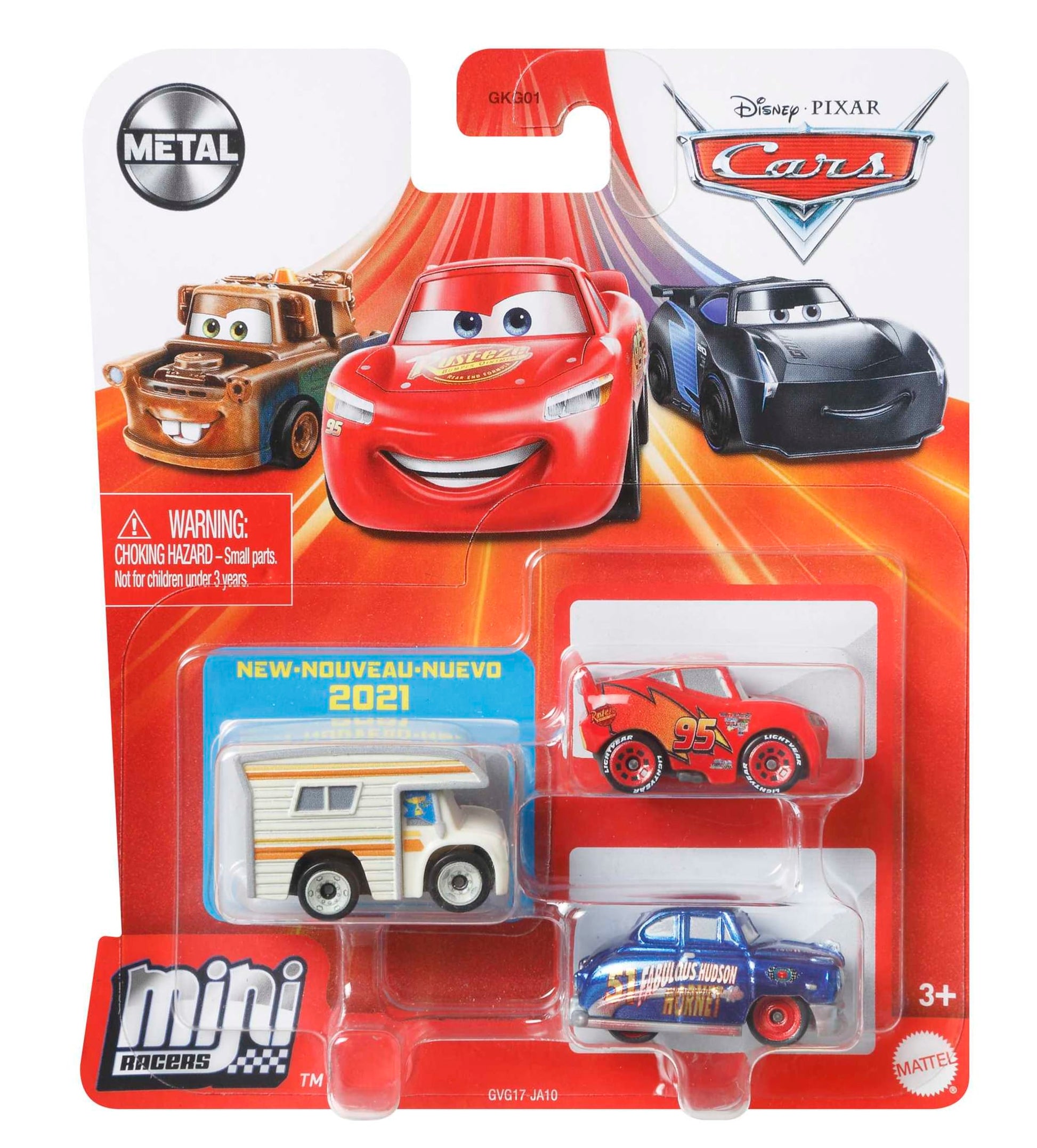 Mattel Disney Pixar Cars Mini Racers - 3 Pack Assortment