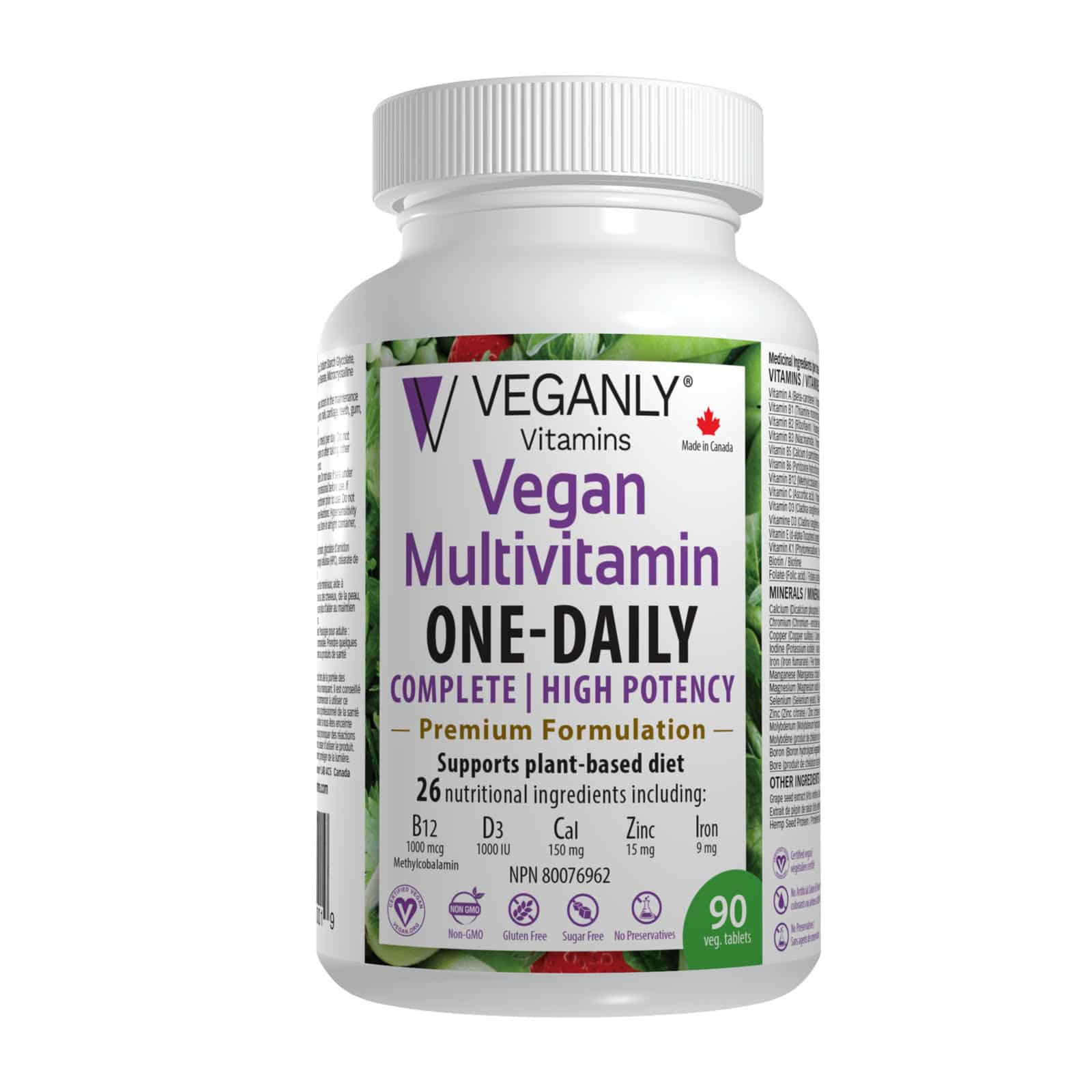 DAILY FRUITS&VEGGIES+ VEGAN CAP 60CT NT