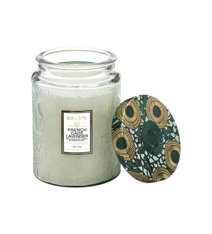 Voluspa French Cade Lavender 18oz Jar Candle