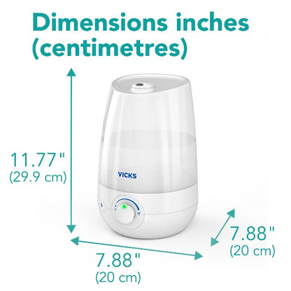 HUMIDIFIER VUL525 CL MIST FIL/FR .5GAL
