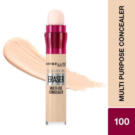 MAYBELLINE New York Instant Age Rewind Eraser Multi-Use Concealer, 100 Ivory, 0.2 oz