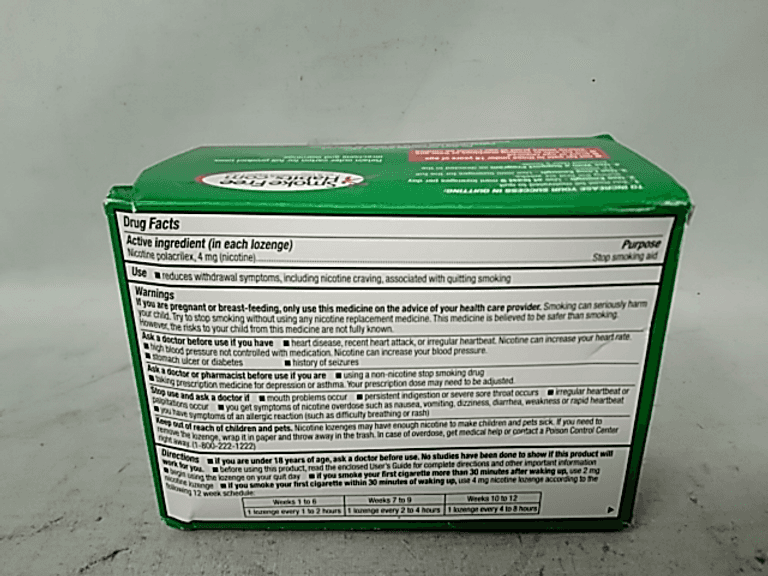 GNP NICOTINE 4MG MINT LOZ 81CT