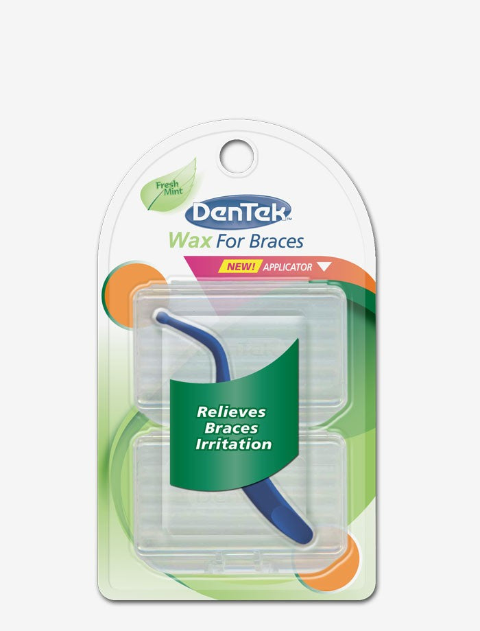 Dentek Wax For Braces Fresh Mint Twin Pack