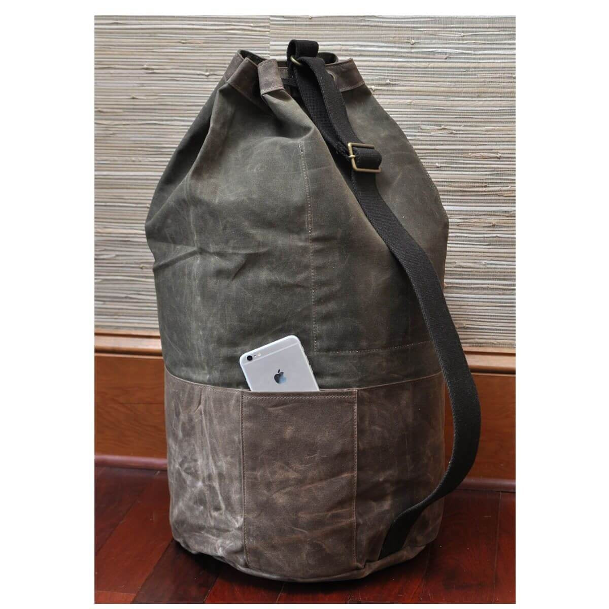Royal Crest Canvas Laundry Duffel, 14" x 23.5"