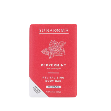 Sunaroma Soap Bar Peppermint Rosemary Oil 8oz