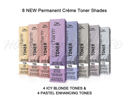 Wella Color Charm Creme Toner #T12 Silver Mist 2oz
