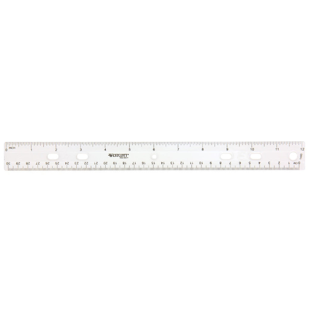 Westcott 12" Plastic Ruler