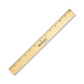 Ava Wooden Ruler, 12 inch