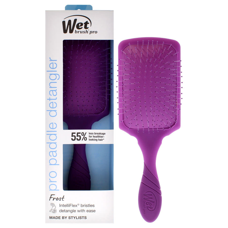 Wet Brush Paddle Detangler Hair Brush - Frost Purple