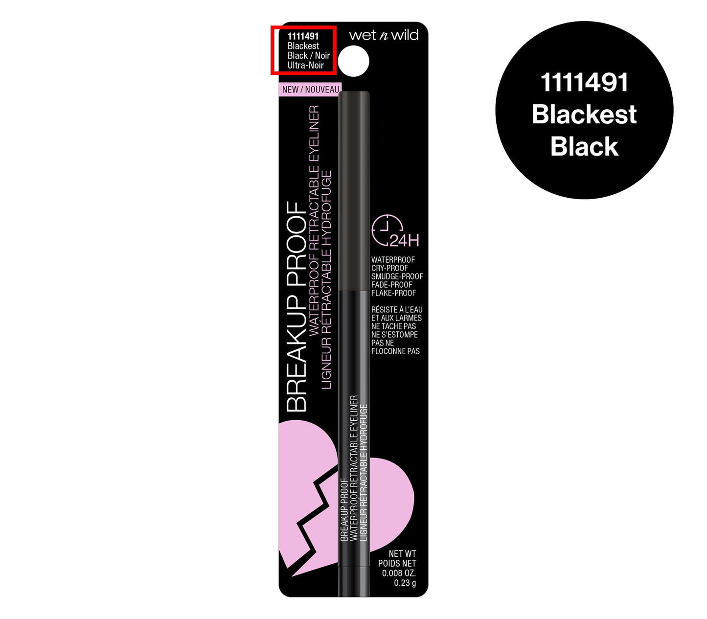 wet n wild Mega Last Breakup-Proof Liquid Eyeliner - Black