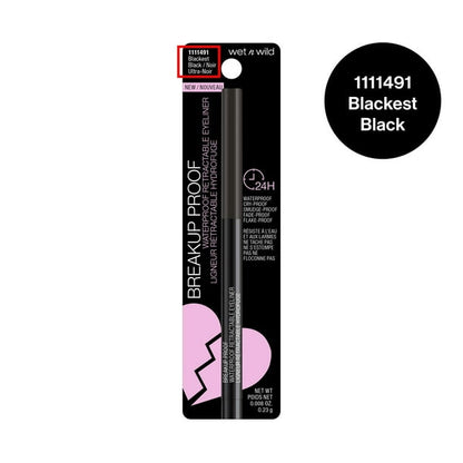 wet n wild Mega Last Breakup-Proof Retractable Eyeliner - Black