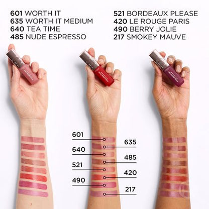 L'ORÉAL PARIS Hyaluron Tint Lip Stain Serum, 635 Worth It Medium