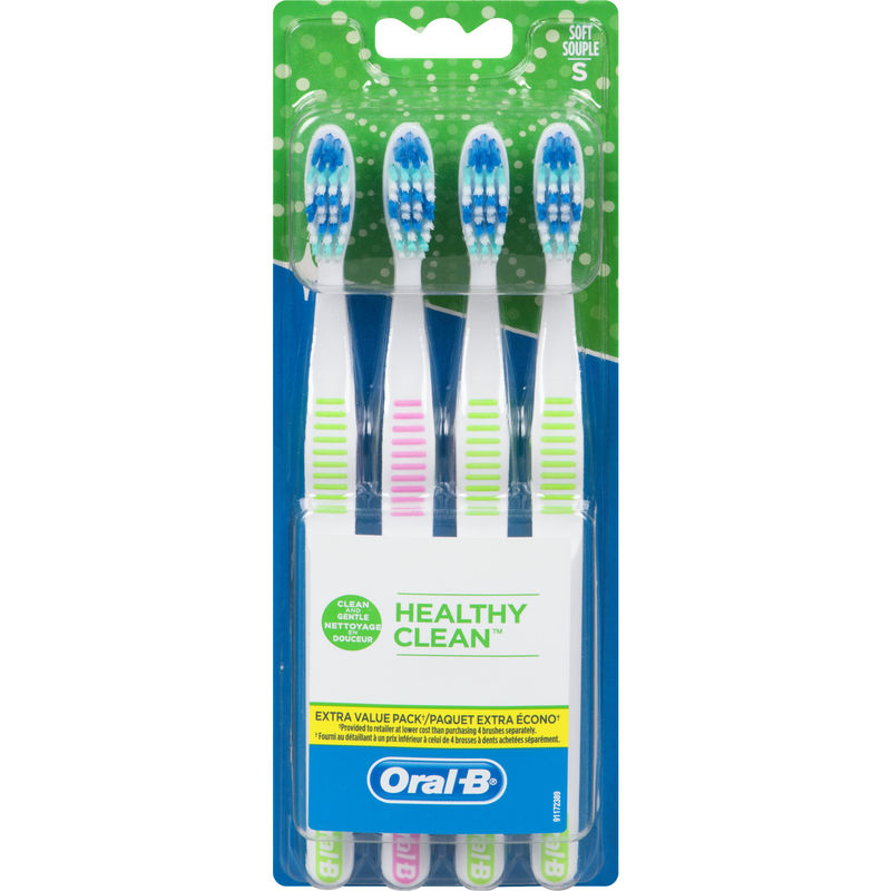Oral-B Toothbrush Healthy Clean Soft 4 Count