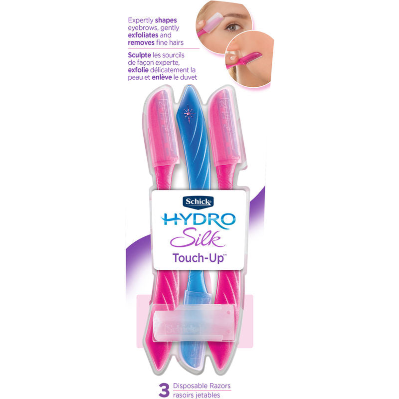 Schick Womens Silk Touch-Up Eyebrow Razor 3 Count