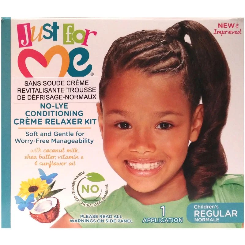 Just For Me No-Lye Creme Relaxer Kit Super