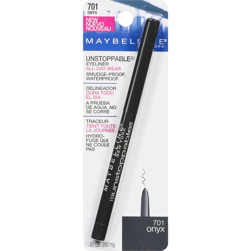 MAYBELLINE New York Unstoppable Mechanical Eyeliner Pencil, Onyx, 0.01 oz