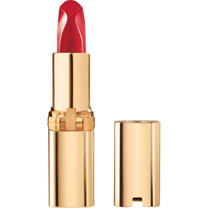 L'ORÉAL PARIS Colour Riche Reds of Worth Lipstick, Long Lasting Smudge Proof Lipstick, 186 Lovely Red, 0.13 oz