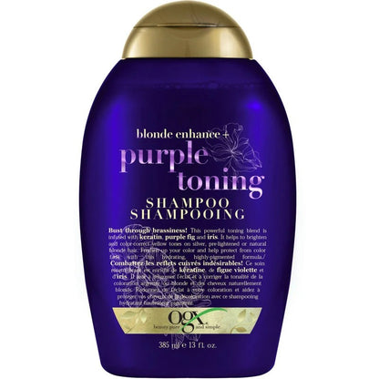 Ogx Shampoo Purple Toning 13oz .