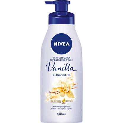 Nivea Lotion Oil-Infused Vanilla/Almond Oil 16.9oz Pump