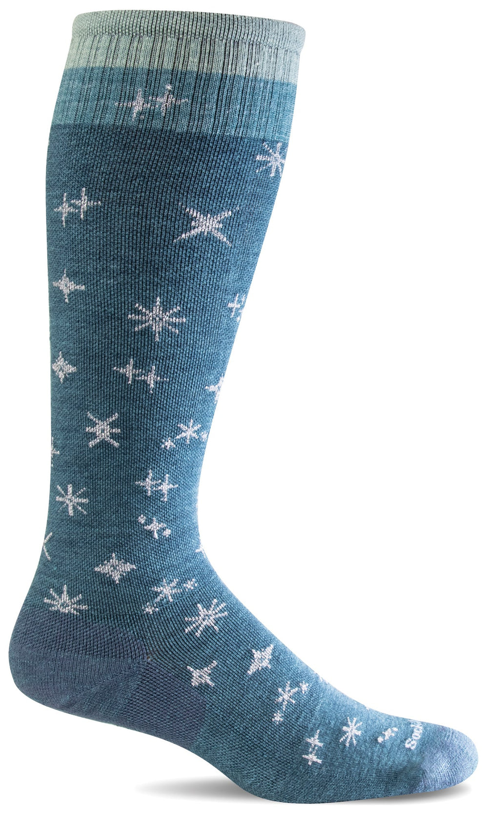 COMPRESSION SOCK HS 2EA O/C WHT